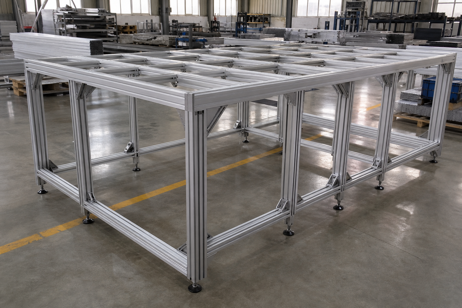 Heavy duty T-slot structural frame