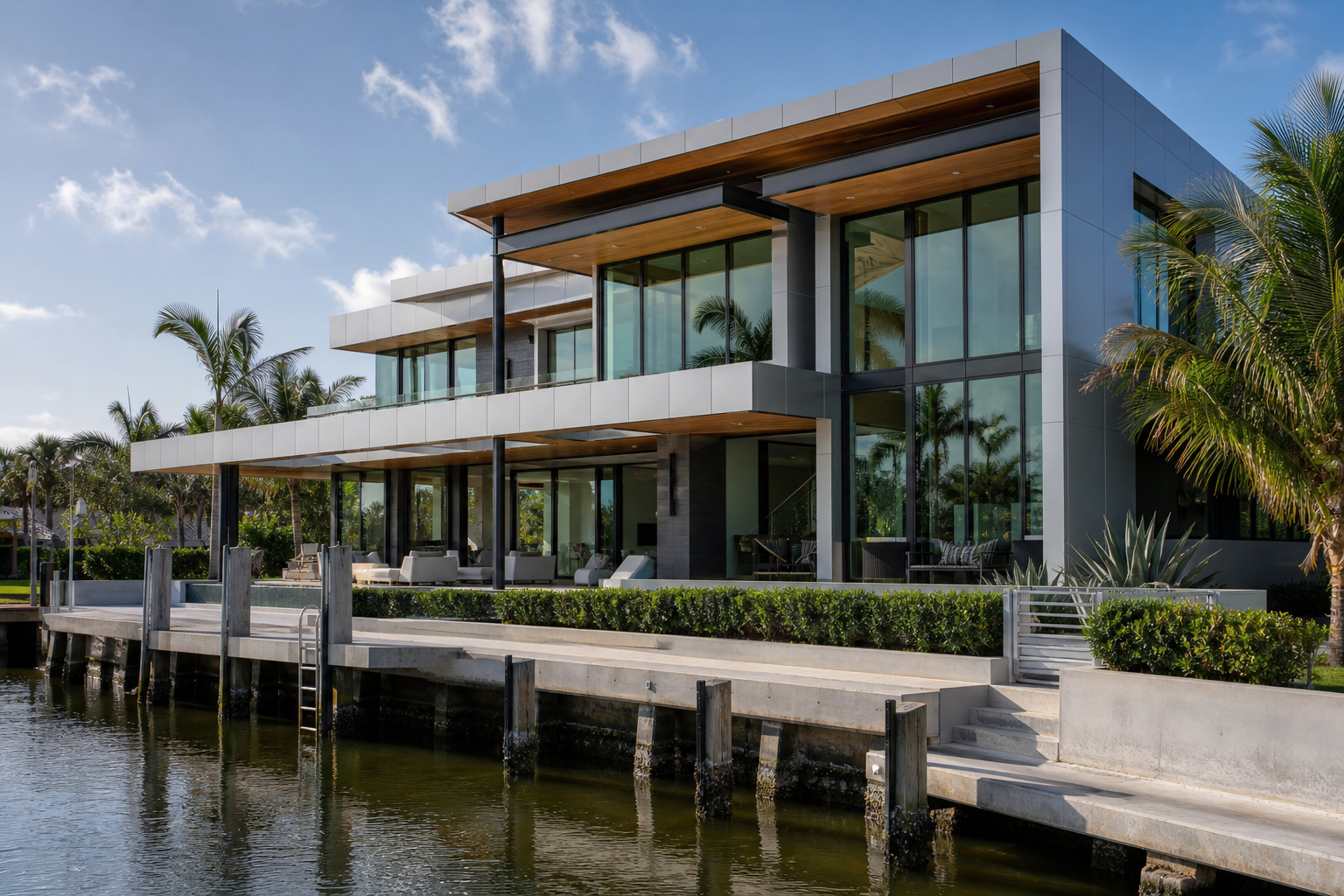 Cleveland waterfront cladding project
